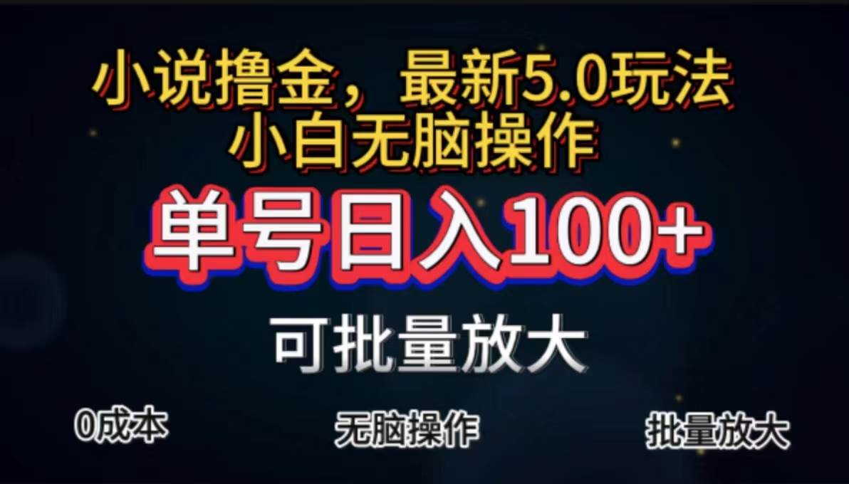 （11651期）全自动小说撸金，单号日入100+小白轻松上手，无脑操作-知创网