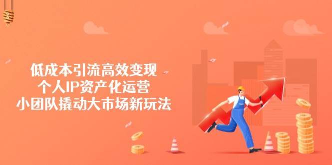 低成本引流高效变现,个人IP资产化运营,小团队撬动大市场新玩法-知创网