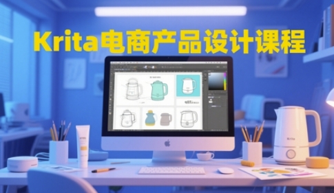 Krita电商产品设计课程，掌握从工具使用到创意落地的全链路设计能力-知创网
