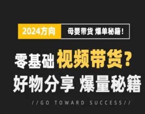 短视频母婴赛道实操流量训练营,零基础视频带货,好物分享,爆量秘籍-知创网