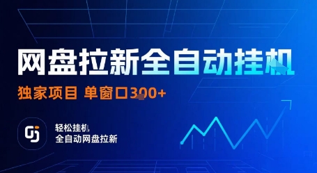 网盘拉新全自动挂G，独家项目，全自动运行完成拉新做任务，单窗口3张+【揭秘】-知创网