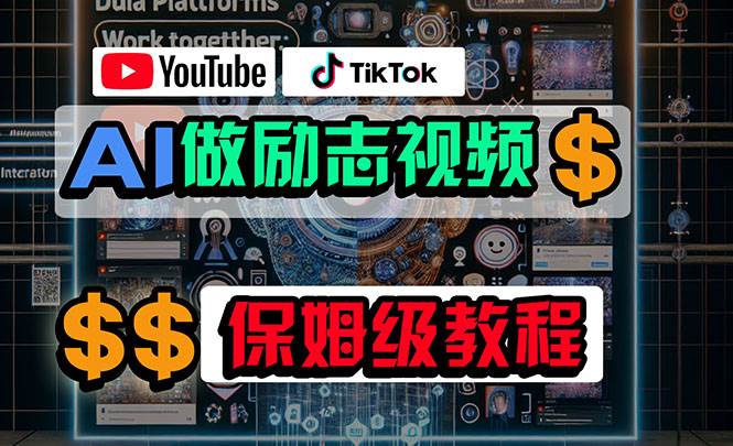 (10520期)利用AI制作励志视频,在YouTube和TikTok赚钱,小白可做(附工具)-知创网