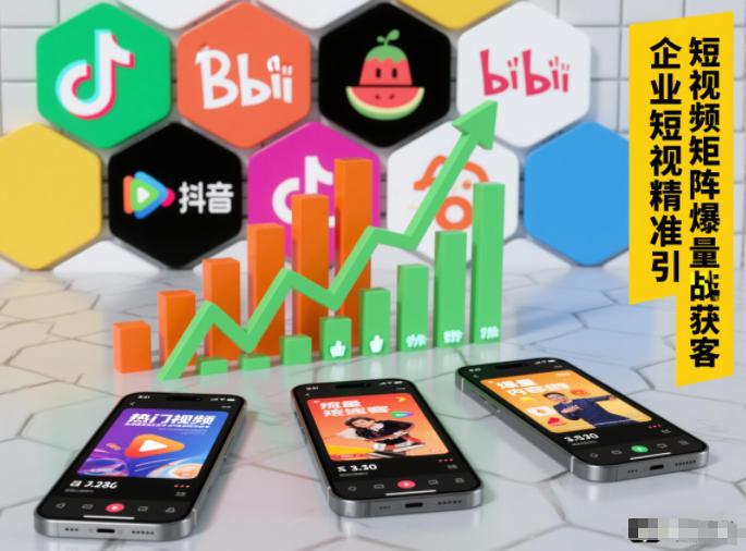 企业短视频精准引流矩阵获客，短视频矩阵爆量战法-知创网