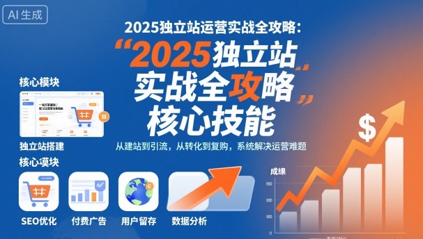 2025独立站运营实战全攻略,一站式掌握独立站运营核心技能-知创网