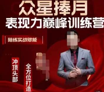 众星捧月表现力巅峰训练营，全方位打造，陪练实战赋能-知创网