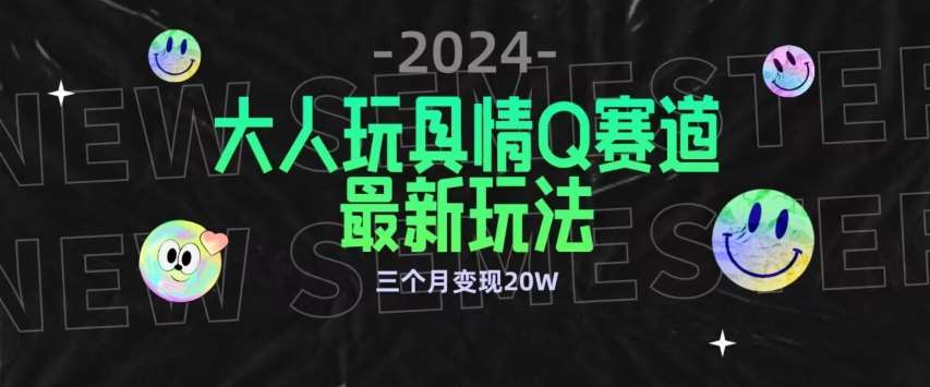 全新大人玩具情Q赛道合规新玩法，公转私域不封号流量多渠道变现，三个月变现20W【揭秘】-知创网