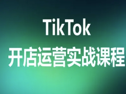 TikTok开店运营实战课程,TK跨境电商实操全流程-知创网