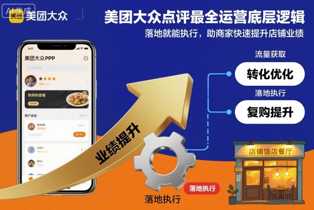 美团大众点评最全运营底层逻辑，落地就能执行，助商家快速提升店铺业绩-知创网