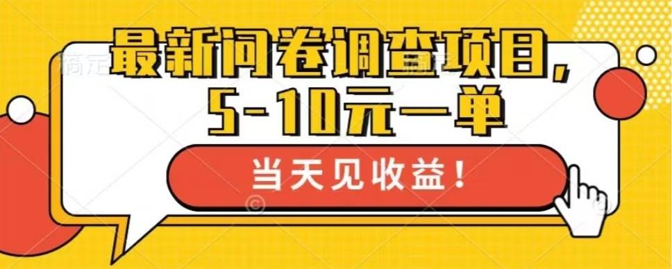 (13167期)最新问卷调查项目,单日零撸100+-知创网