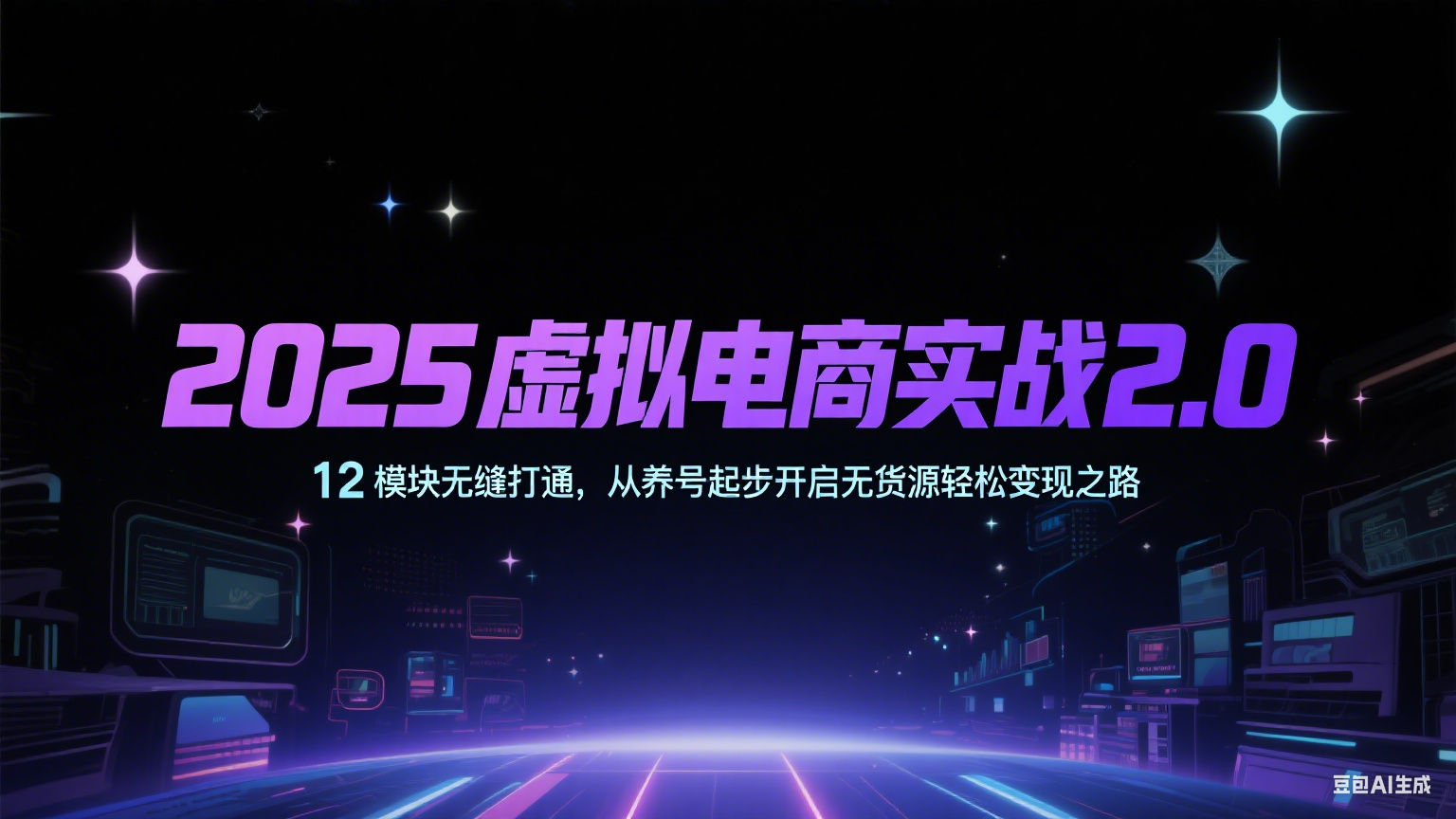 2025虚拟电商实战2.0，12模块无缝打通，从养号起步开启无货源轻松变现之路-知创网