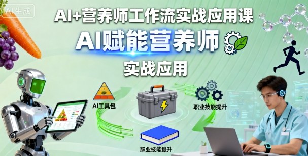 AI+营养师工作流实战应用课，AI赋能营养师-知创网