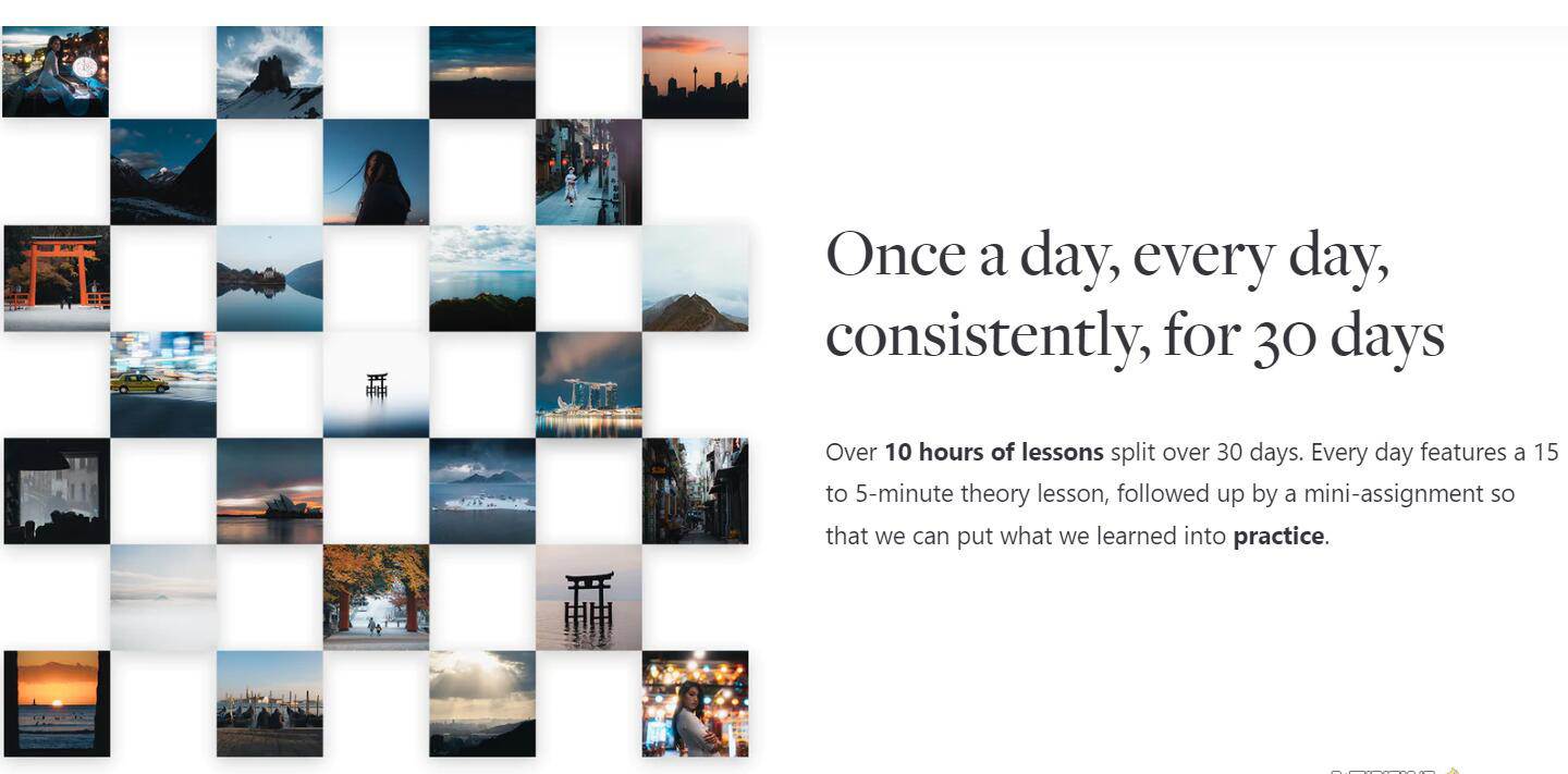 （9006期）网红摄影师Pat Kay – 30天摄影基础知识加速器教程-30节课-中英字幕-知创网