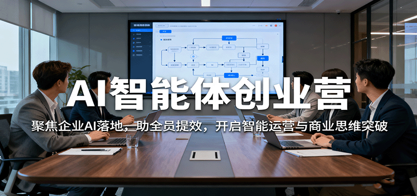 AI智能体创业营：聚焦企业AI落地，助全员提效，开启智能运营与商业思维突破-知创网