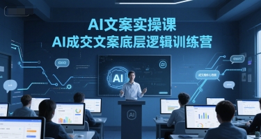 AI文案实操课,AI成交文案底层逻辑训练营-知创网