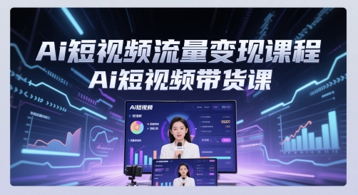 Ai短视频流量变现课程,Ai短视频带货课-知创网