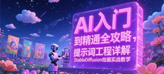 AI入门到精通全攻略，提示词工程详解，StableDiffusion绘画实战教学-知创网