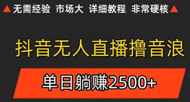 抖音无人直播6.0 简单无脑可矩阵 每天两小时轻松躺赚500+-知创网