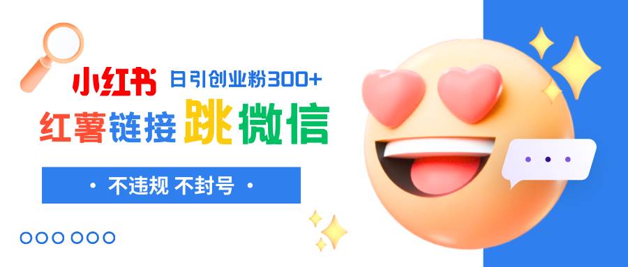 （8010期）小红薯跳转微信链接制作和引流思路，不违规不封号！-知创网