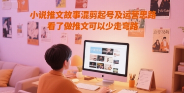 小说推文故事混剪起号及运营思路，看了做推文可以少走弯路-知创网