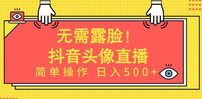 无需露脸,Ai头像直播项目,简单操作日入500+【揭秘】-知创网