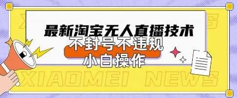 2025年淘宝无人直播带货10.0.全新技术，不违规，不封号，纯小白操作，日入数张【揭秘】-知创网