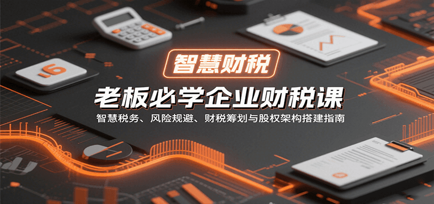 老板必学企业财税课：智慧税务、风险规避、财税筹划与股权架构搭建指南-知创网