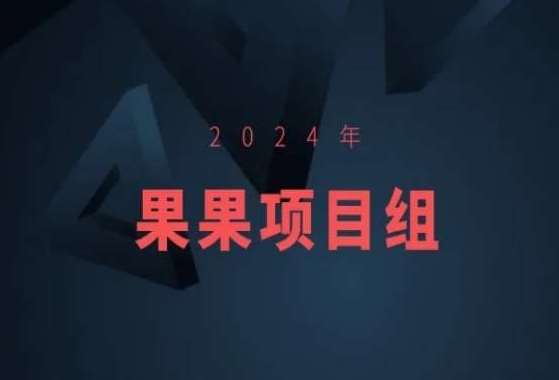 2024年果果项目组项目合集-果果最新项目-知创网