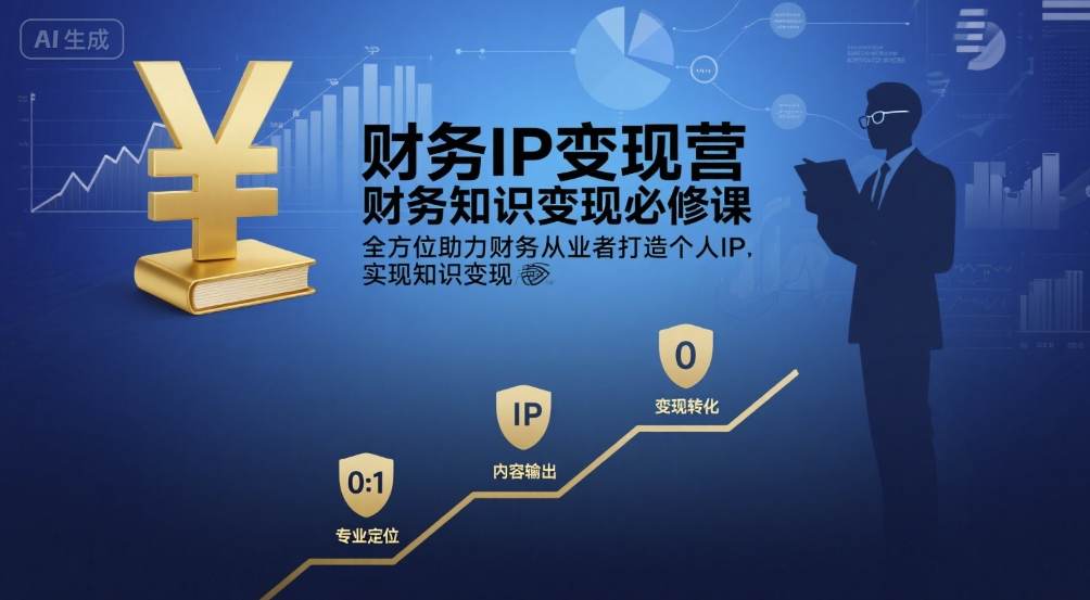 财务IP变现营，财务知识变现必修课，全方位助力财务从业者打造个人IP，实现知识变现-知创网