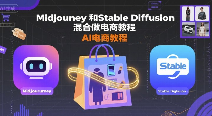 Midjourney和Stable Diffusion混合做电商教程-ai电商教程-知创网