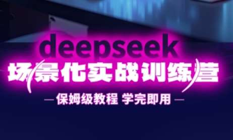 DeepSeek场景化实战训练营，保姆级教程，学完即用，手把手教你用DeepSeek提升效率-知创网