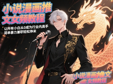 小说漫画推文女频教程，让所有小白从0成为行业内高手，简单暴力兼职轻松挣米-知创网