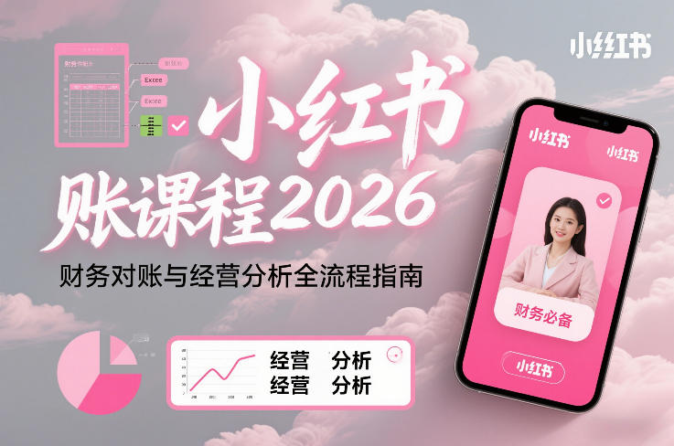 小红书对账课程2026，财务对账与经营分析全流程指南-知创网