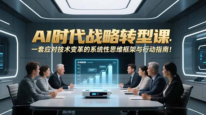 （16990期）AI时代战略转型课：一套应对技术变革的系统性思维框架与行动指南！-知创网