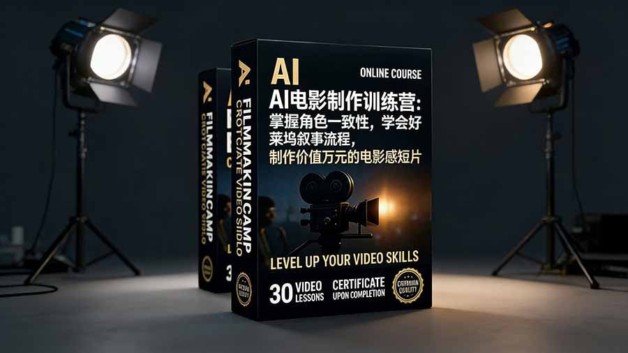 （17223期）AI电影制作训练营：掌握角色一致性，学会好莱坞叙事流程，制作价值万元的电影感短片-知创网