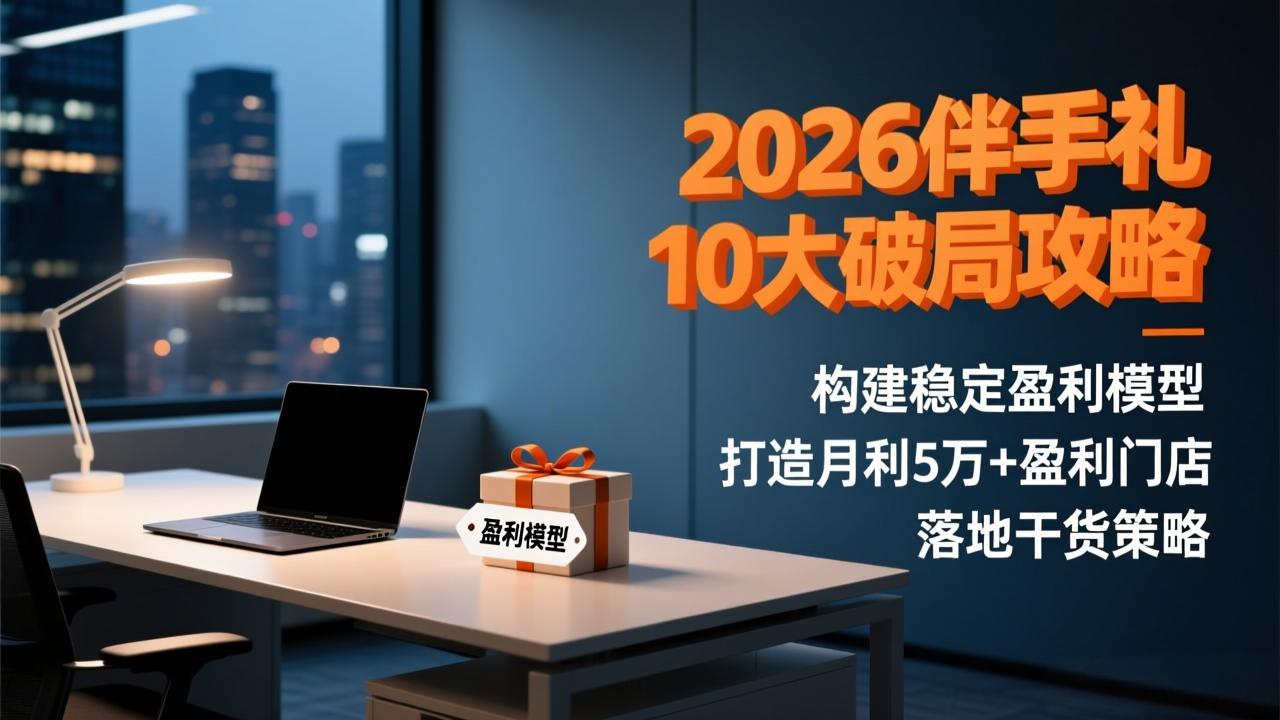 （17191期）2026伴手礼10大破局攻略：构建稳定盈利模型，打造月利5万+盈利门店，落地干货策略-知创网