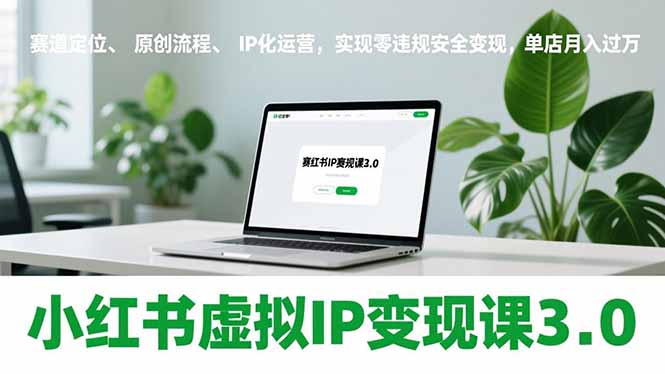 （17029期）小红书虚拟IP变现课3.0，赛道定位、原创流程、IP化运营，实现零违规安全变现，单店月入过万-知创网