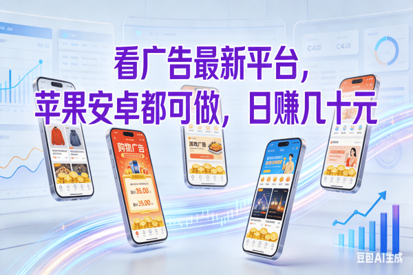 看广告最新平台，苹果安卓都可做，日赚几十元-知创网