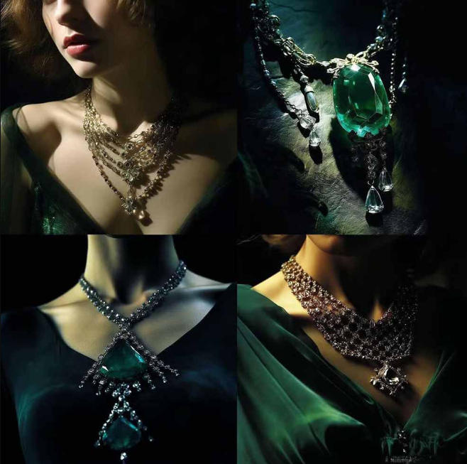 图片[3]-460+专业Midjourney珠宝摄影AI提示词戒指，项链-耳环-手链-宝石等，立即开始创作珠宝艺术-知创网