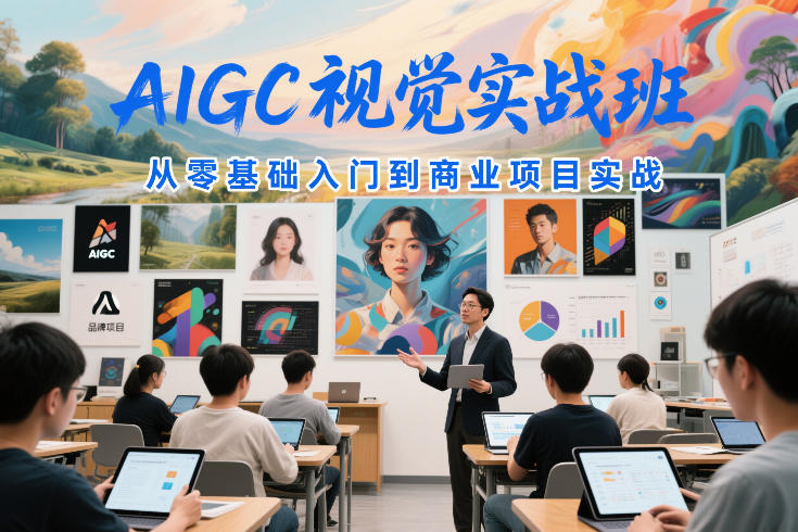AIGC视觉实战班，从零基础入门到商业项目实战-知创网