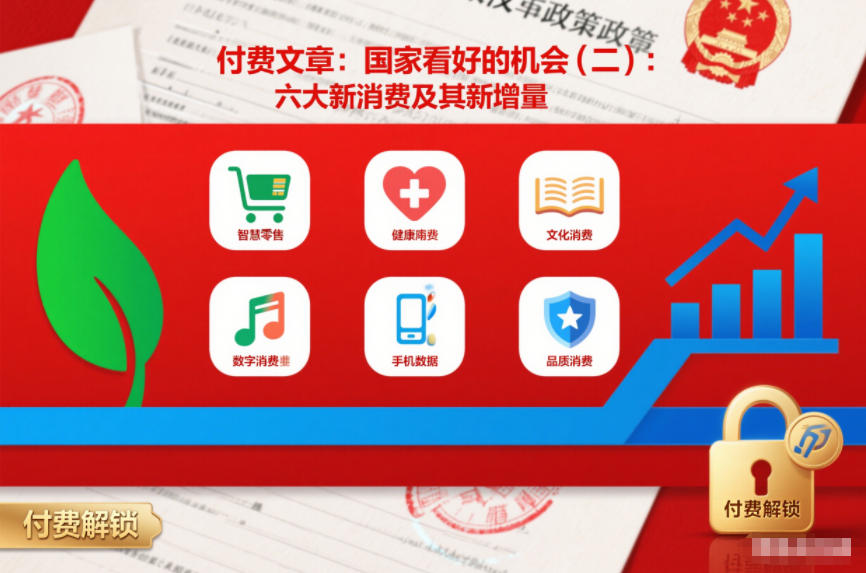 付费文章：国家看好的机会(二)：六大新消费及其新增量-知创网