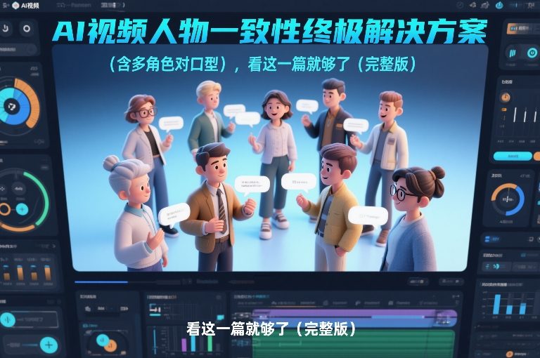 AI视频人物一致性终极解决方案（含多角色对口型），看这一篇就够了（完整版）-知创网