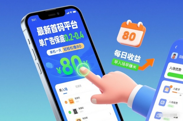 最新首码平台，单广告保底0.2-0.4，单机一天轻松撸80，早入场早賺米【揭秘】-知创网