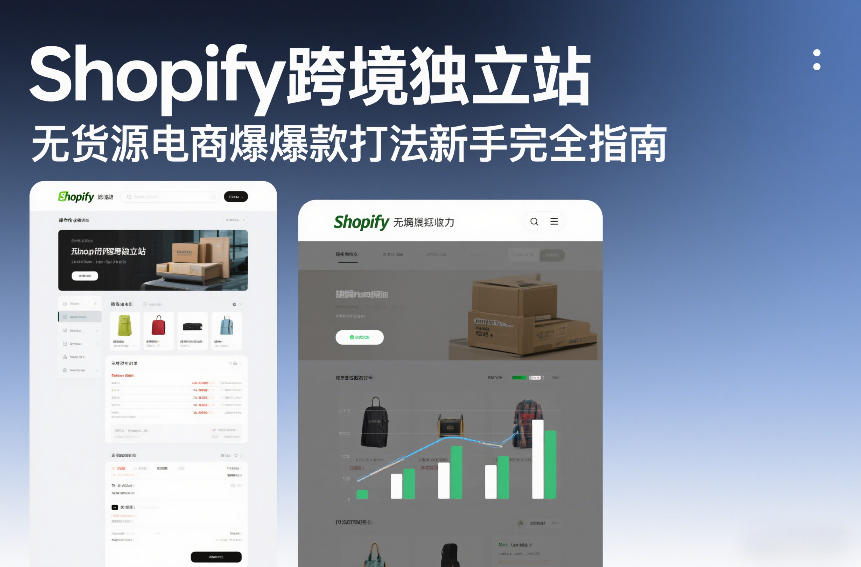 Shopify跨境独立站无货源电商爆款打法新手完全指南-知创网