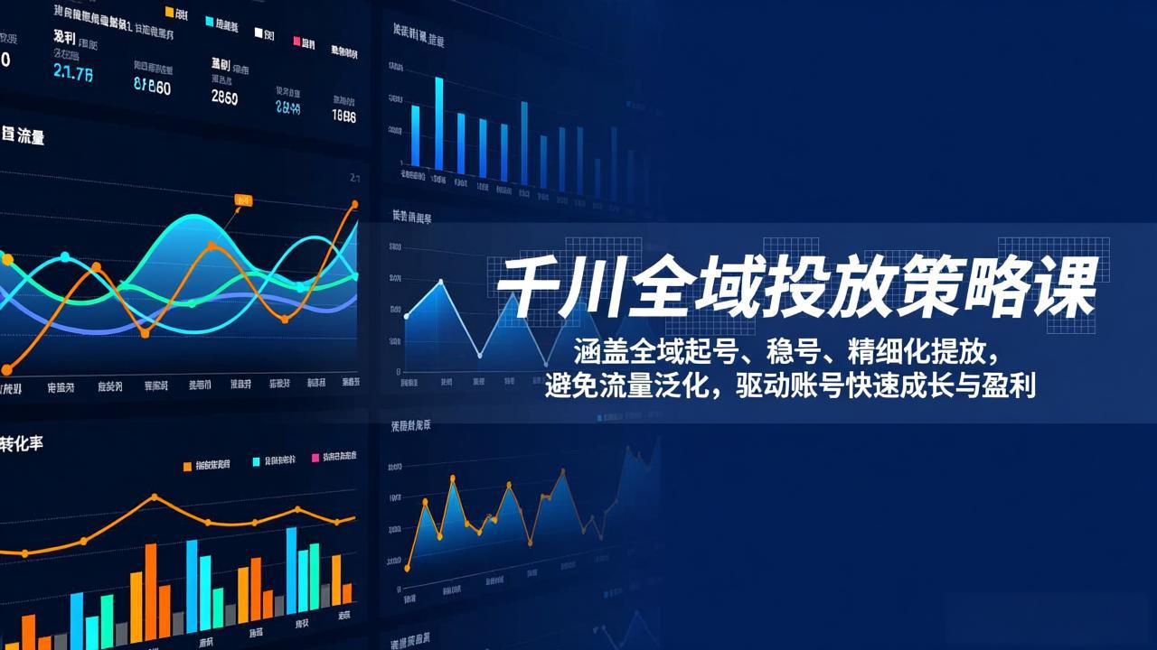 （17285期）千川全域投放策略课：涵盖全域起号、稳号、精细化投放，避免流量泛化，驱动账号快速成长与盈利-知创网