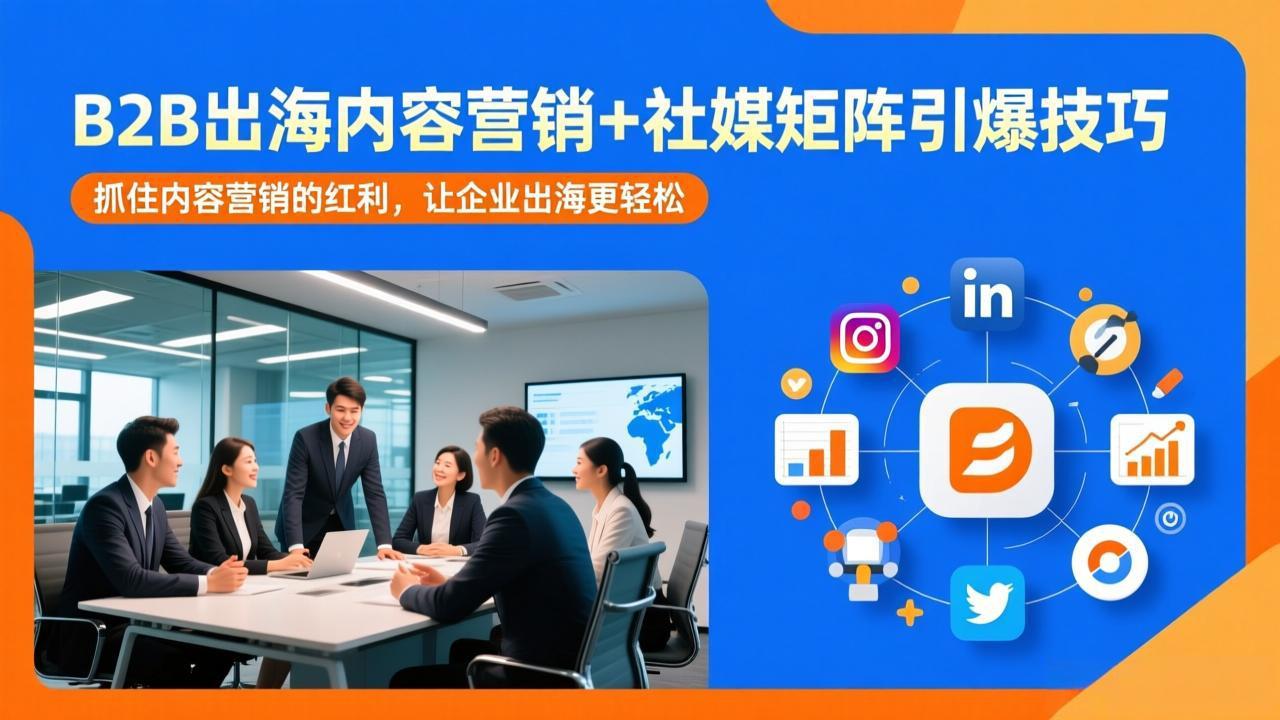 （17470期）B2B出海内容营销+社媒矩阵引爆技巧：抓住内容营销的红利，让企业出海更轻松-知创网