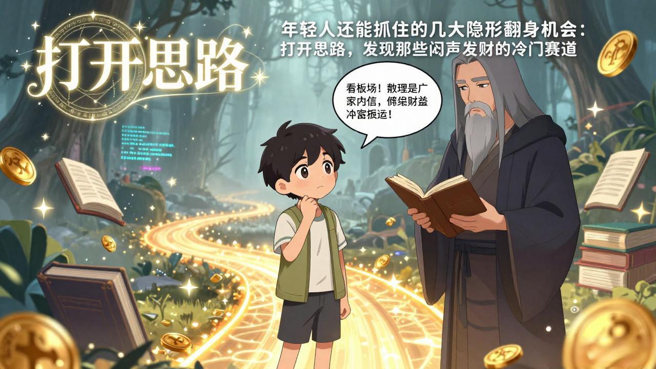 （17471期）付费文1+2：年轻人还能抓住的几大隐形翻身机会：打开思路，发现那些闷声发财的冷门赛道-知创网