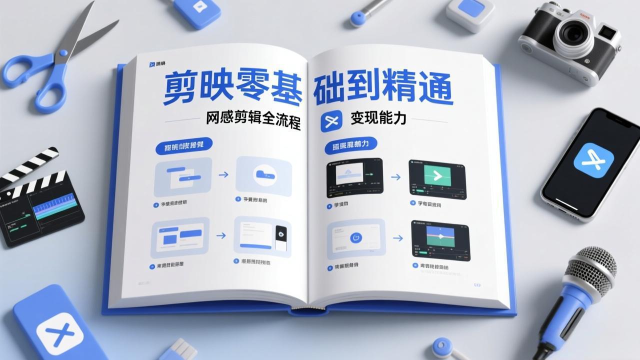 （17473期）剪映零基础也能快速上手，从入门到精通掌握网感剪辑全流程，掌握能直接变现的剪辑能力-知创网