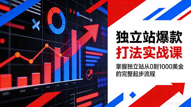 (17322期)独立站爆款打法实战课,掌握独立站从0到1000美金的完整起步流程-知创网