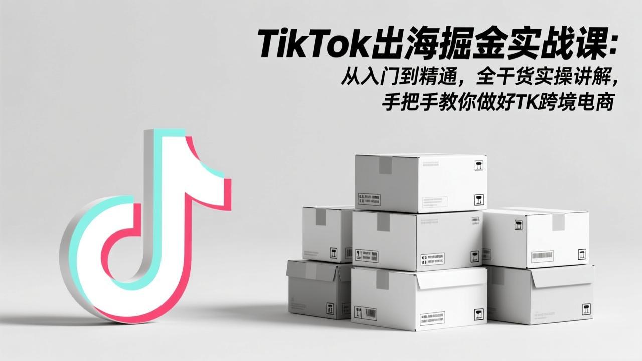 （17368期）TikTok出海掘金实战课：从入门到精通，全干货实操讲解，手把手教你做好TK跨境电商-知创网