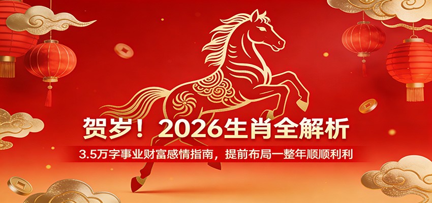 贺岁！2026生肖全解析，3.5万字事业财富感情指南，提前布局一整年顺顺利利-知创网